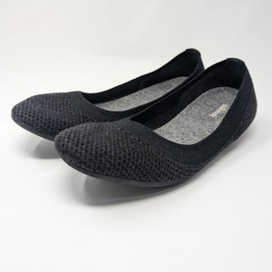 Allbirds Tree Breezers Womens Ballet Flats Size 9.5 Heathered Black